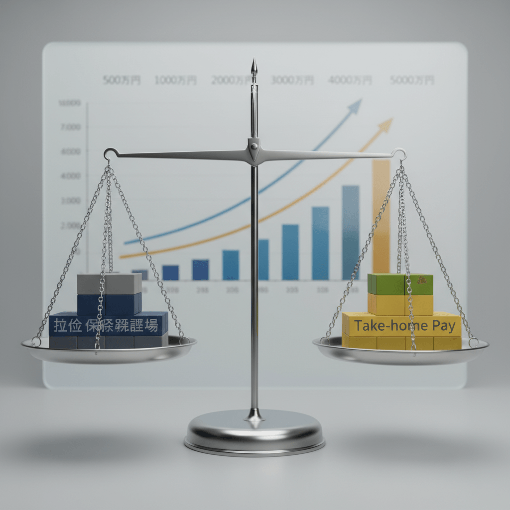 【2025年最新】役員報酬の決め方｜社会保険料と手取りの最適シミュレーション（利益500万〜5,000万で比較）